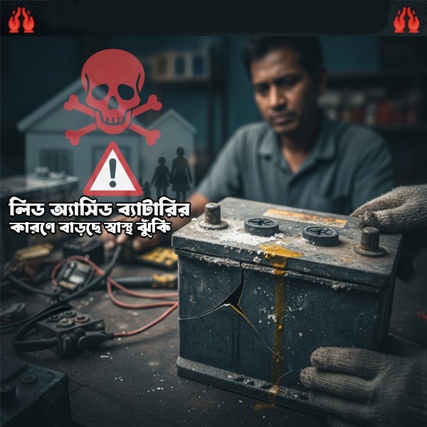 🚨 লিড অ্যাসিড ব্যাটারির কারণে বাড়ছে স্বাস্থ ঝুঁকি 🚨