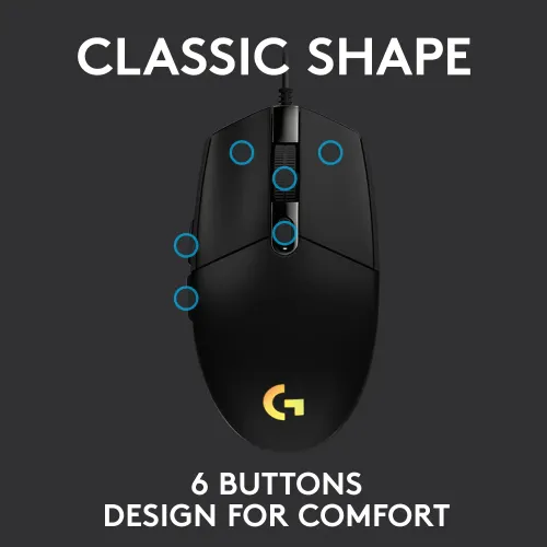 Logitech G102 Lightsync RGB USB Gaming Mouse - Image 2