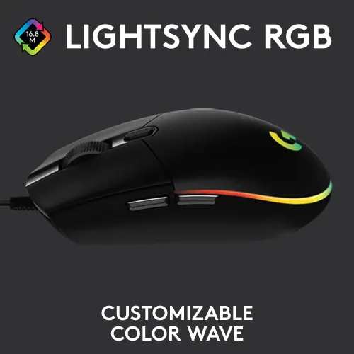 Logitech G102 Lightsync RGB USB Gaming Mouse - Image 5