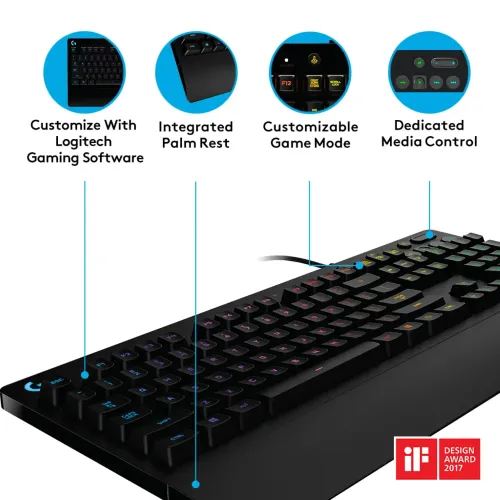 Logitech G213 Prodigy Gaming Keyboard - Image 6