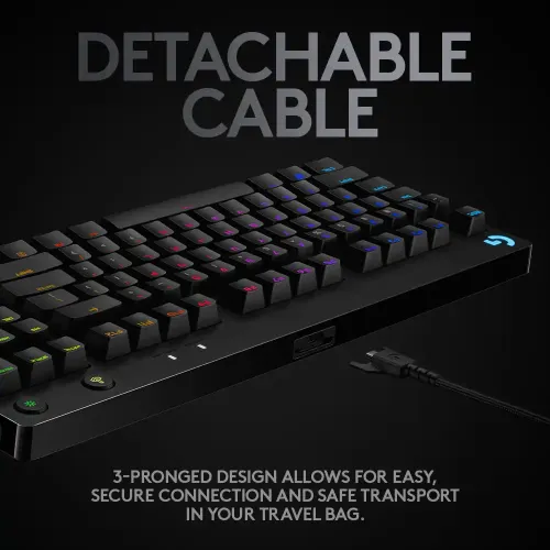 Logitech G PRO Tenkeyless RGB Mechanical Gaming Keyboard - Image 2