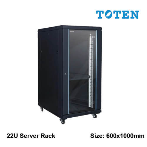 Toten 22U 600×1000 Close Floor Stand Server Rack