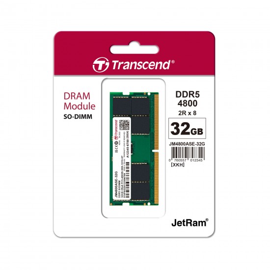 Transcend JetRAM 32GB DDR5 4800MHz SO-DIMM RAM