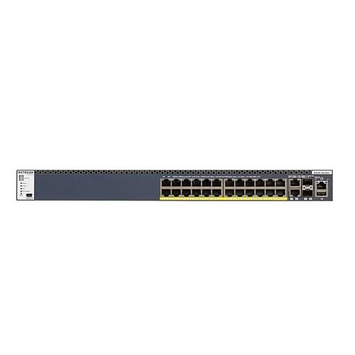 Netgear GSM4328PA M4300-28G PoE+ 24-Ports 1G PoE+ + 2-Port 10G + 2-Port SFP+ AV Line L2 Managed Rackmount Switch (Default PoE Budget 480W)