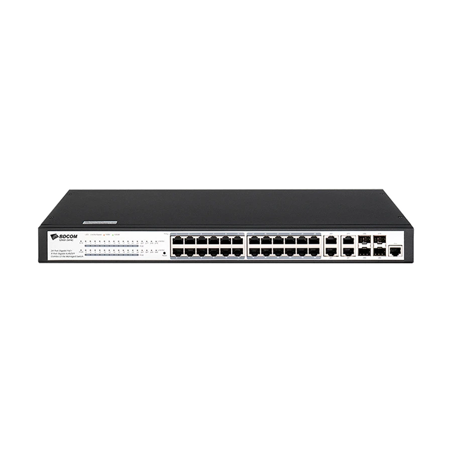 BDCOM S2500-24P4C 28-Port Managed Network Switch