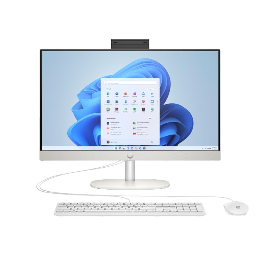 HP AIO I5-1335U 8GB 512GB 23.8" FHD Touch Screen Win-11 White Model 24-CR0115D