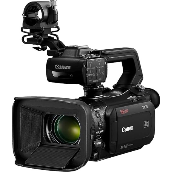 Canon XA75 Professional Camcorder, 4K UHD Video to Shoot, Record, Stream, 15x Optical Zoom Lens, 3G SDI & XLR Terminal
