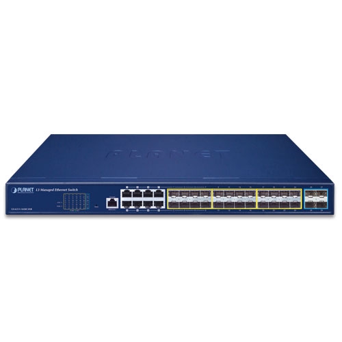 GS-6311-16S8C4XR 16-Port 10/100/1000T 802.3at PoE + 2-Port 1000X SFP Gigabit Ethernet Switch