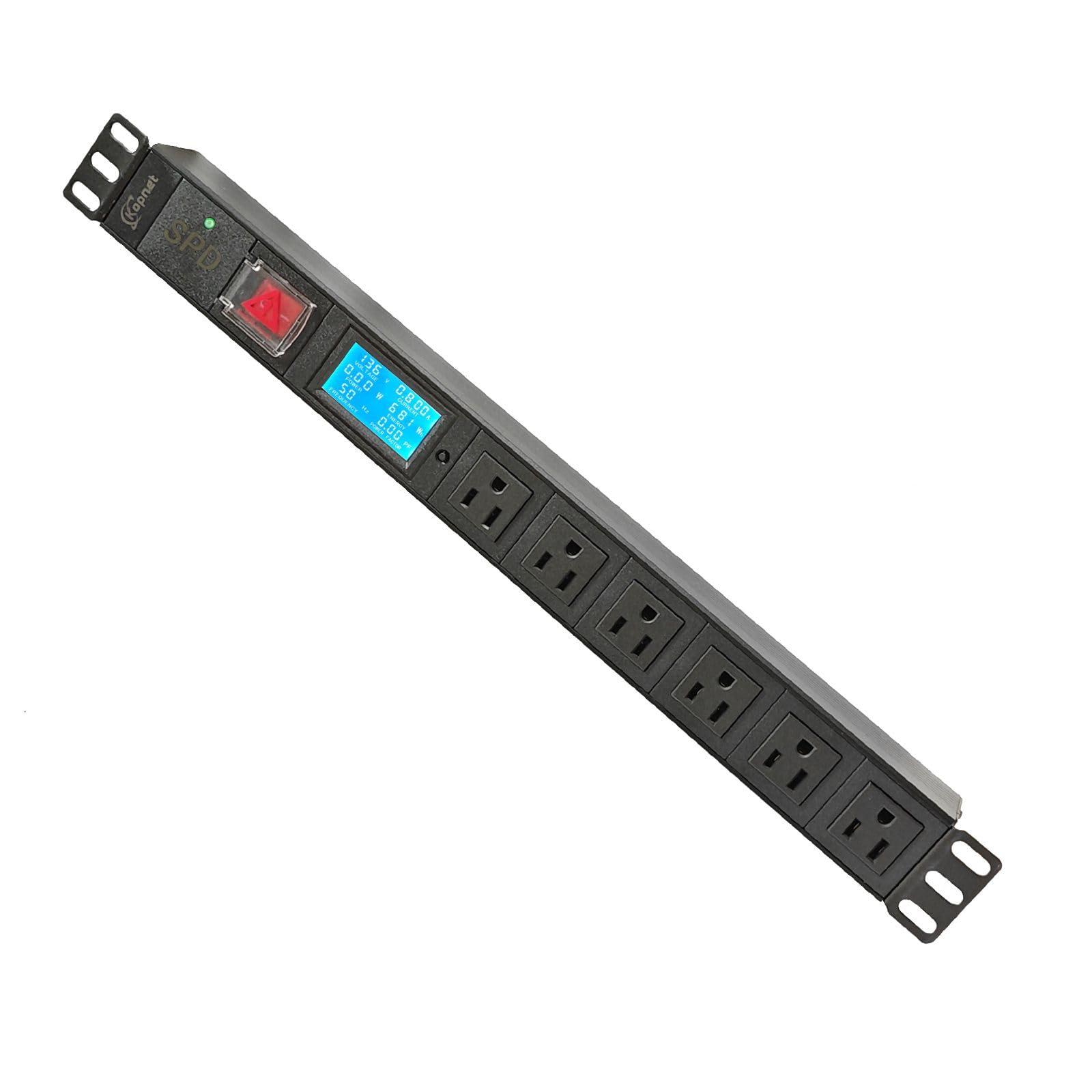6-Way 1U Multipurpose Rack Mountable PDU (13 Amp)