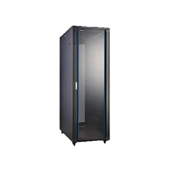 Safenet 22U (600x1000)mm Glass Front Door Network Rack - SCG-6122