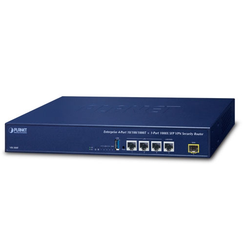 Enterprise 4-Port 10/100/1000T + 1-Port 1000X SFP VPN Security Router