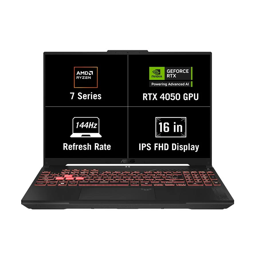 ASUS TUF A16 AMD Ryzen 7 7445HS 16GB DDR5 512GB SSD 16-inch FHD WUXGA Gaming Laptop