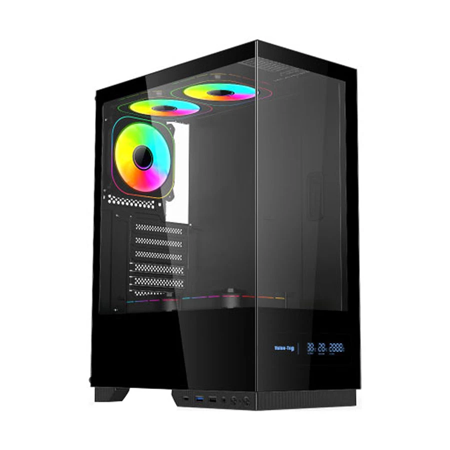 Value-Top ATX Gaming Case with Temperature display 0.6mm Thickness USB 3.0 Gaming Case