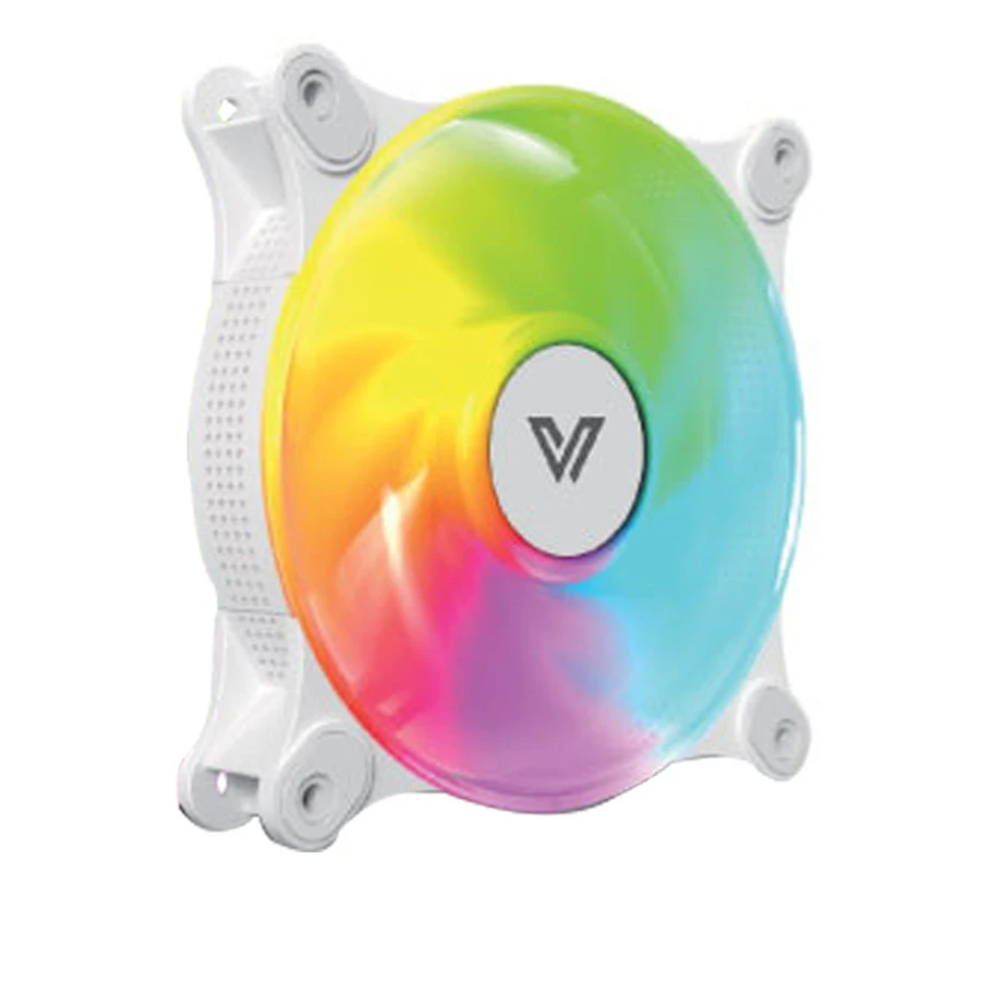Value Top CR10-W1232ARGB 120mm 3xFAN ARGB White Casing Cooling Fan With Control Hub