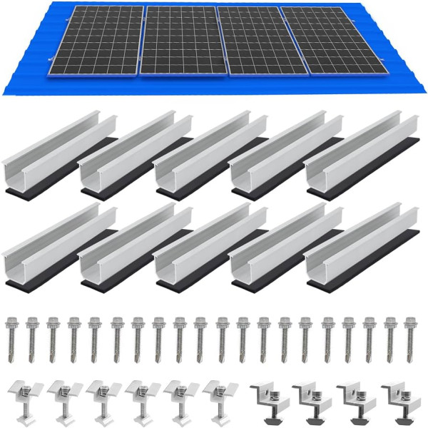 Solar Structure for Tin-Shade 1 pc Solar Panel Complete Mounting Kit