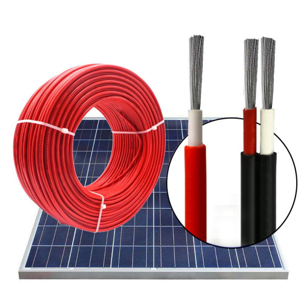 4mm² Solar PV Cable H1Z2Z2-K Flexible Photovoltaic Cable DC 1500V TÜV 2PfG 1169/08.2007 EN 50618 Pure Copper Wire (Red or Black)