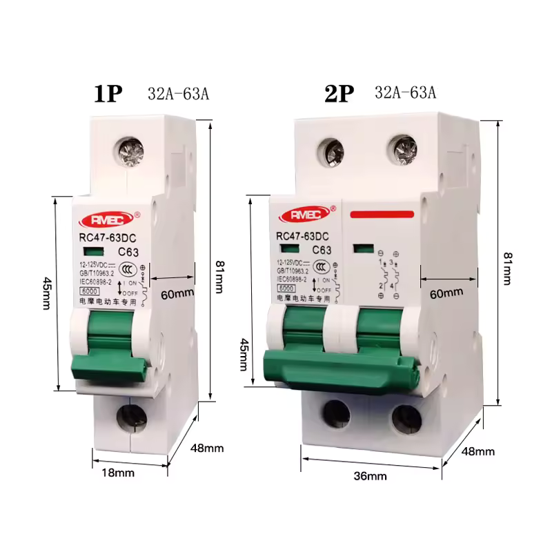 1P 80A-250A DC Circuit Breaker 12V-48V Solar Lifepo4 Battery Protection Switch