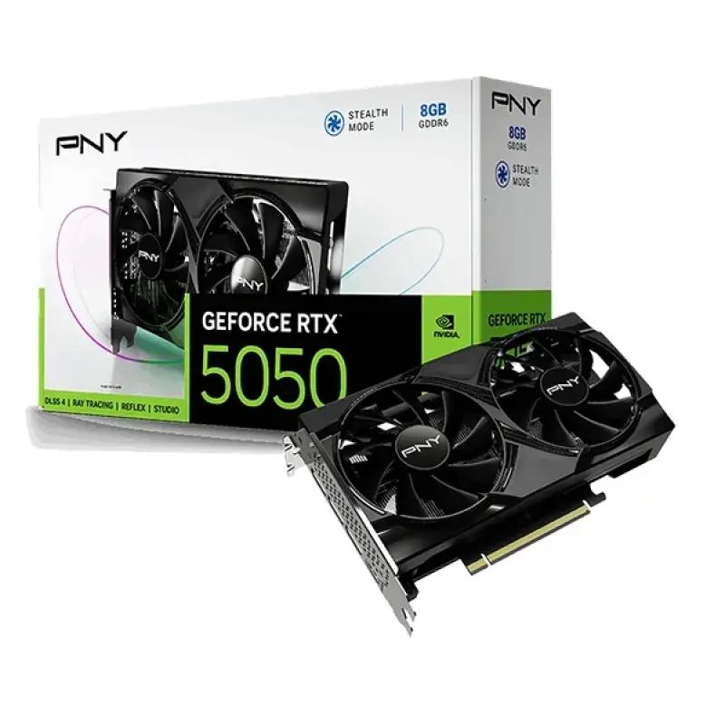 PNY GeForce RTX 5050 8GB GDDR6 Dual Fan Graphics Card