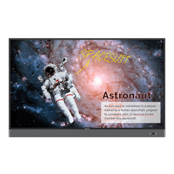 BenQ RE6505A 65 Inch 4K UHD Education Interactive Flat Panel Display with Additional Camera