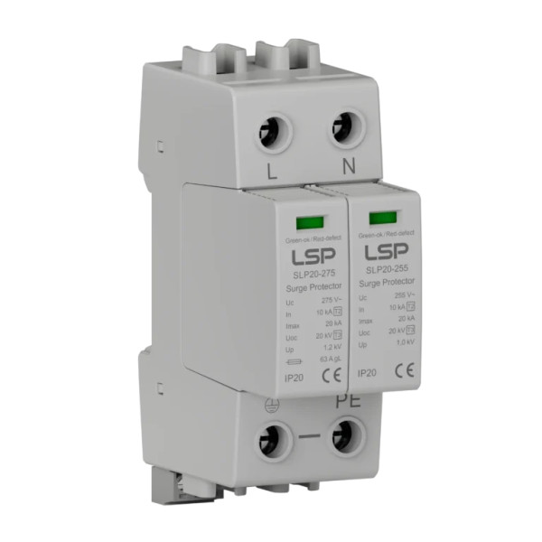 2P 230V 40kA AC Surge Protective Device (SPD)