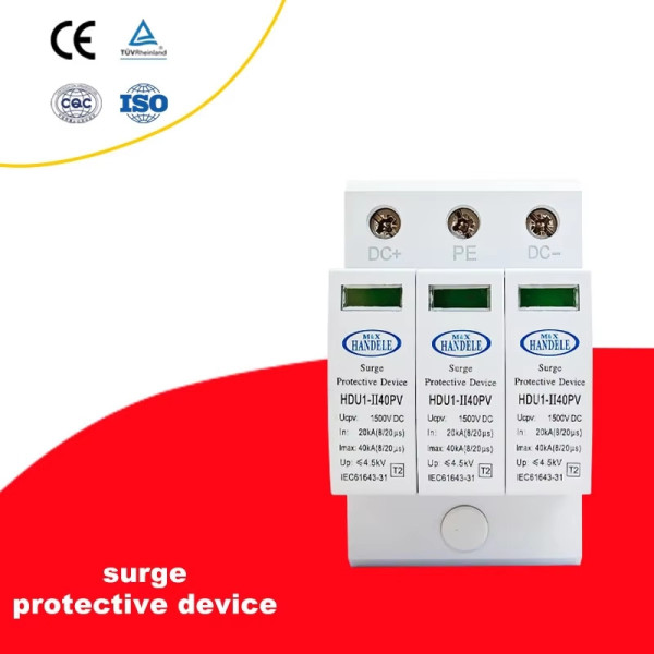 3P 1500V 20-40kA DC Surge Protective Device (SPD)