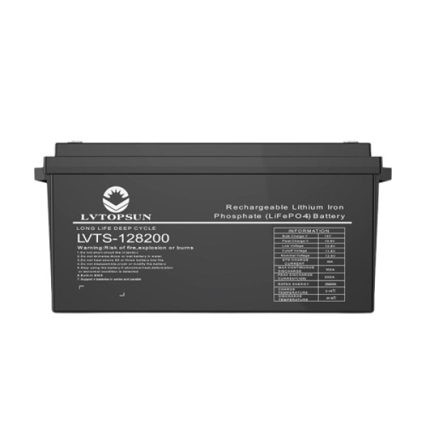 LVTOPSUN 12.8V 200AH 2.56kWh Lithium Battery