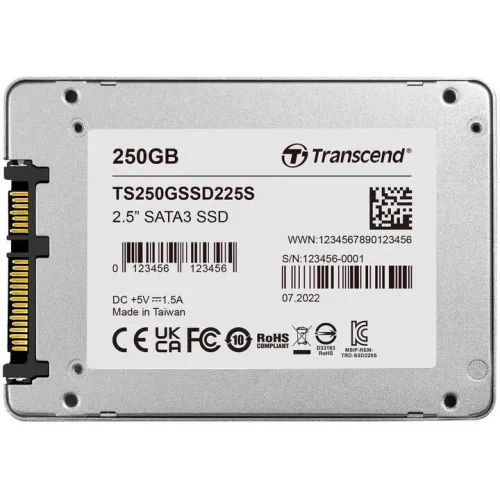 Transcend SSD225S 250GB 2.5 Inch SATAIII SSD - Image 2