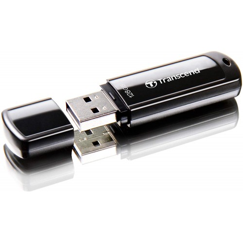 Transcend JetFlash 700 128GB USB 3.1 Black Pen Drive - Image 2