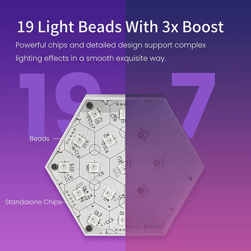 Cololight RGB Hexagon Light Extension Kit - Image 4
