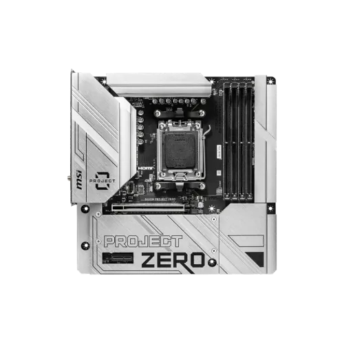 MSI B650M PROJECT ZERO AM5 m-ATX Motherboard - Image 4