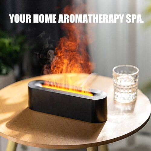 Remote Control Crack Colorful Flame Humidifier - Image 3