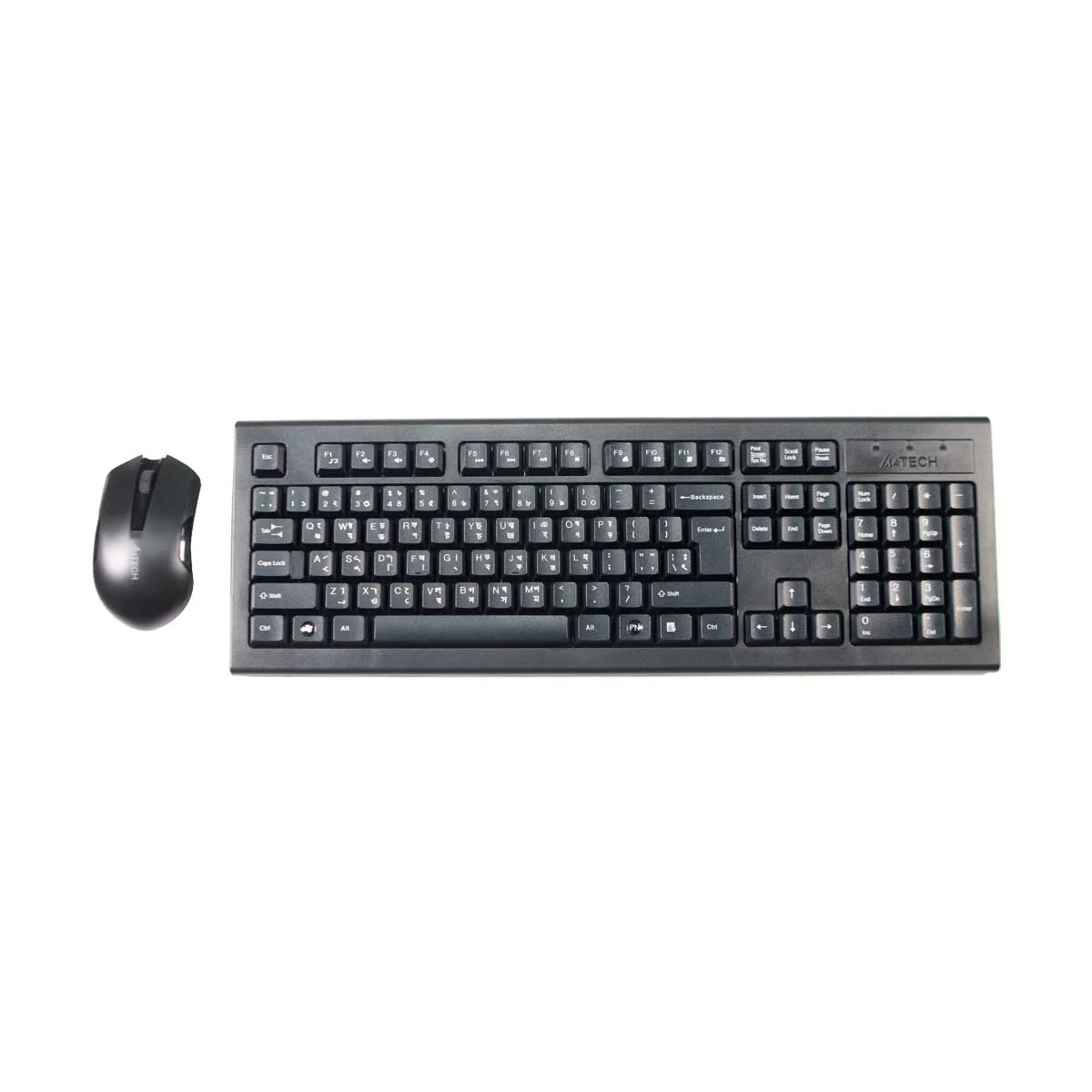 A4TECH 3000N V-TRACK 2.4G Wireless BANGLA Keyboard & Mouse - Image 2