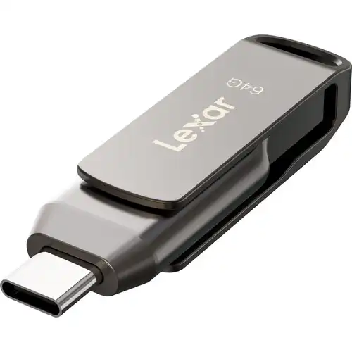 Lexar JumpDrive Dual Drive D400 64GB USB 3.1 Type-C Pen Drive - Image 3