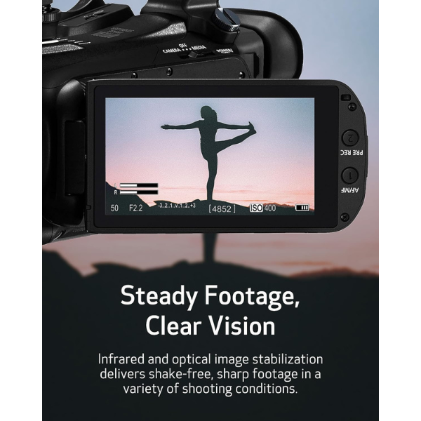 Canon XA75 Professional Camcorder, 4K UHD Video to Shoot, Record, Stream, 15x Optical Zoom Lens, 3G SDI & XLR Terminal - Image 6