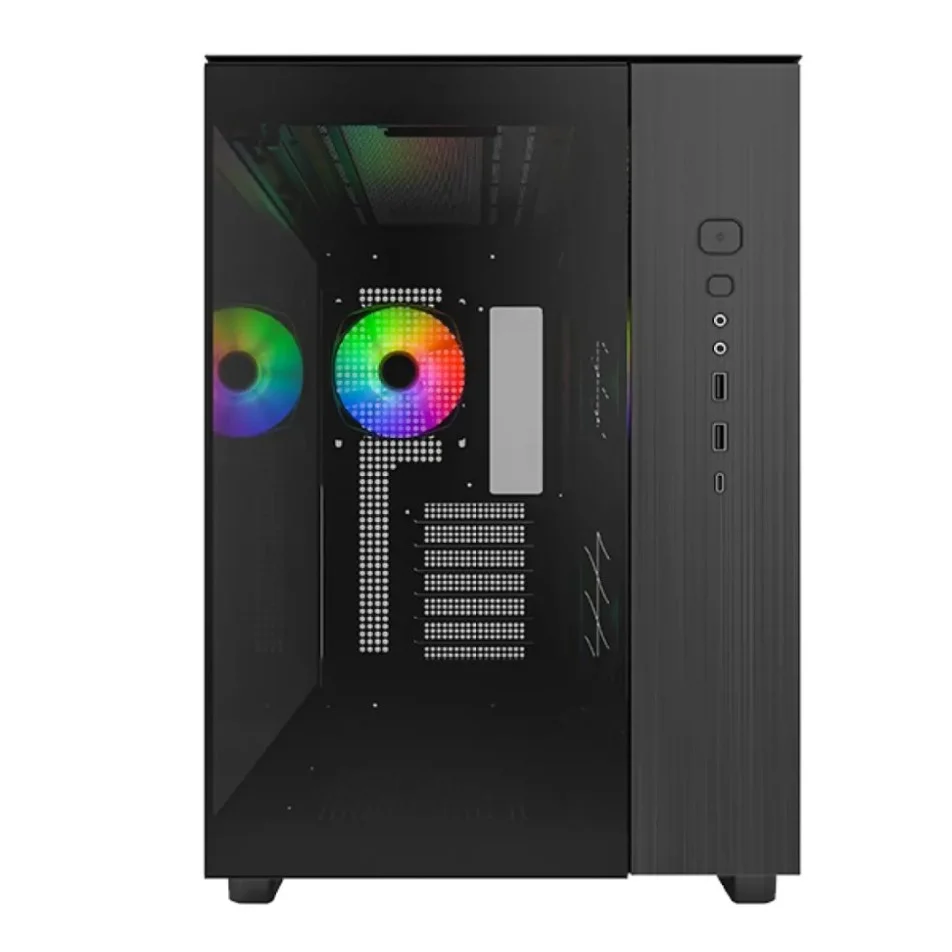 MONTECH King 65 Pro Mesh Mid Tower Black (Tempered Glass Side Window) ATX Gaming Desktop Casing - Image 3