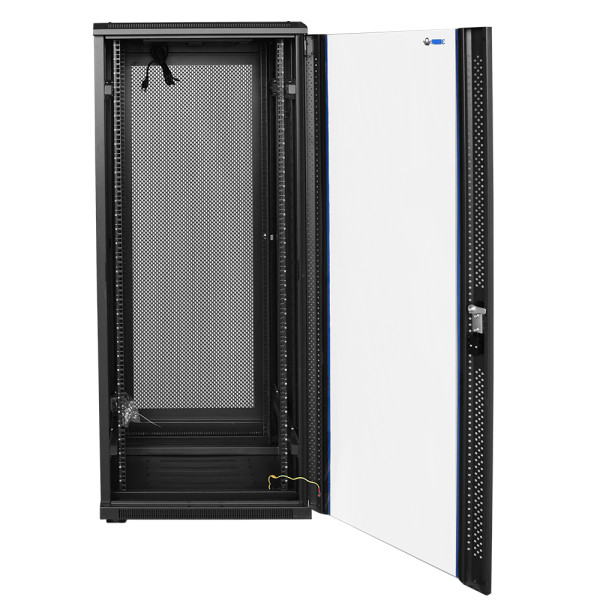 Safenet 32U (600x1000)mm Glass Front Door Network Rack - SCG-6132 - Image 2