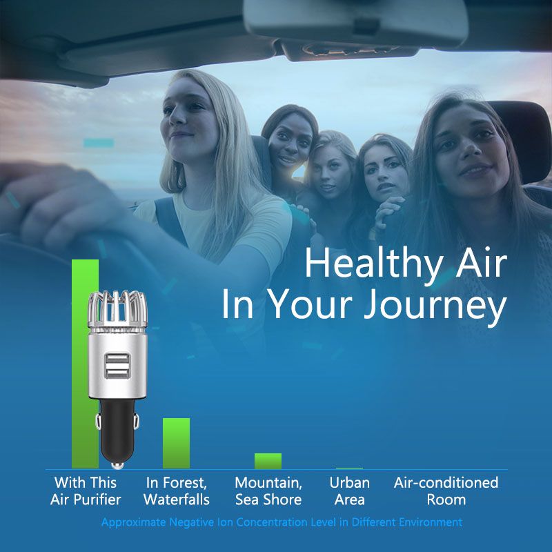 2-in-1 Car Charger Air Purifier JO-6291 JO-6291 ETL Version - Image 3