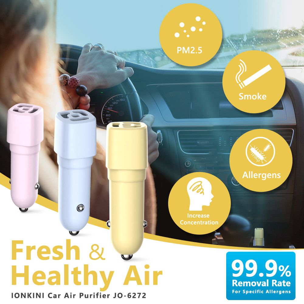 Mini Ionic Car Air Purifier JO-6272 - Image 3
