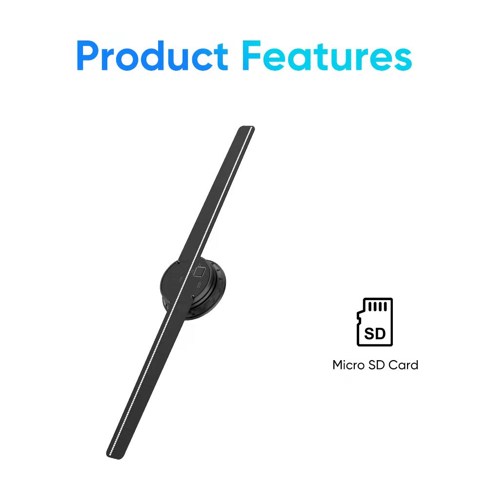 3D Hologram fan: 42 Basic. Display size: 43cm - Image 2
