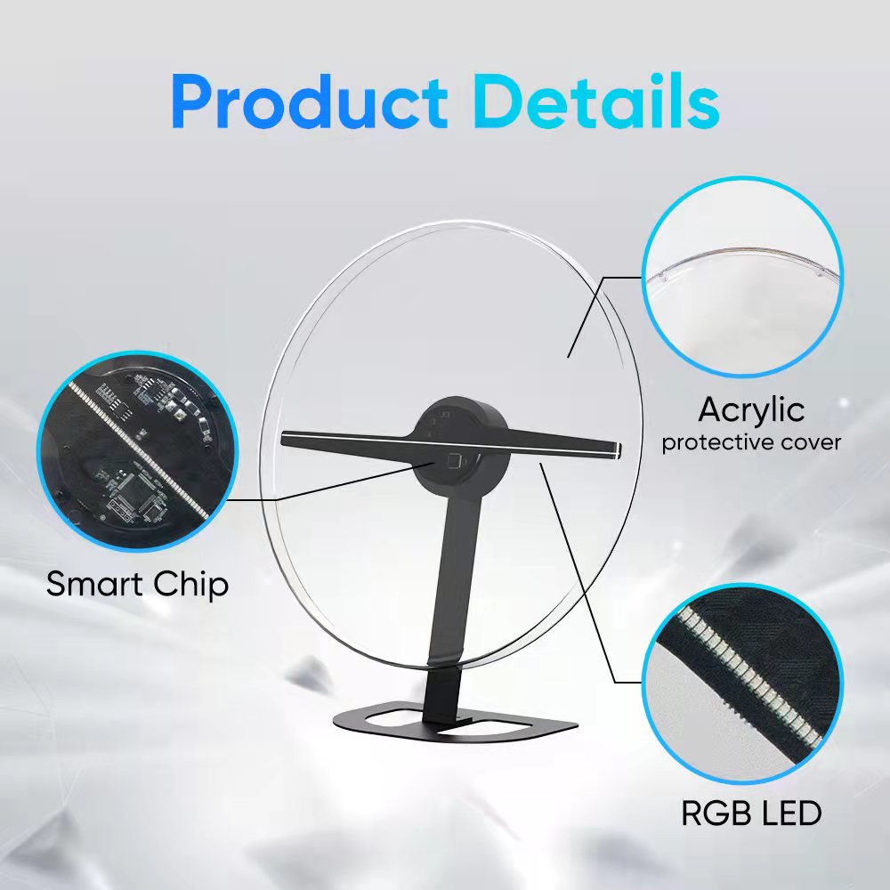 3D Hologram fan: 32 Basic.  Display size: 38cm - Image 2