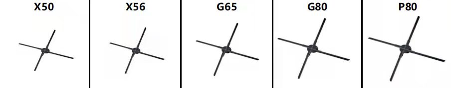 3D Hologram fan: Model X 56. Display Size: 56cm. - Image 2