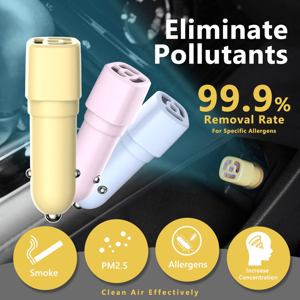 Mini Ionic Car Air Purifier JO-6272 - Image 5