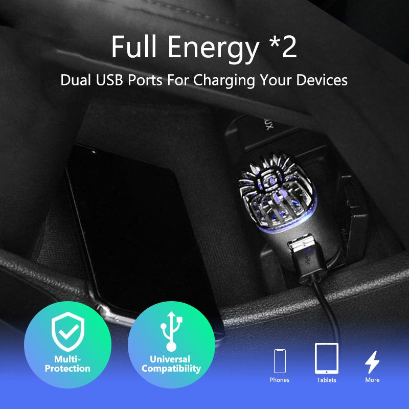 2-in-1 Car Charger Air Purifier JO-6291 JO-6291 ETL Version - Image 5