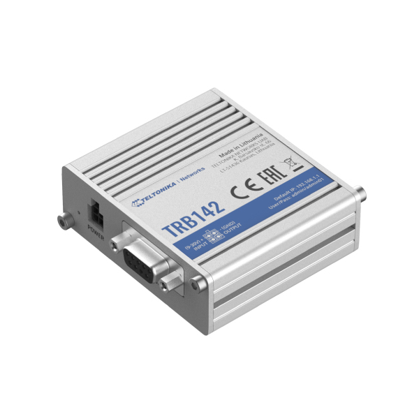 Teltonika INDUSTRIAL RUGGED LTE RS232 GATEWAY Model: TRB142