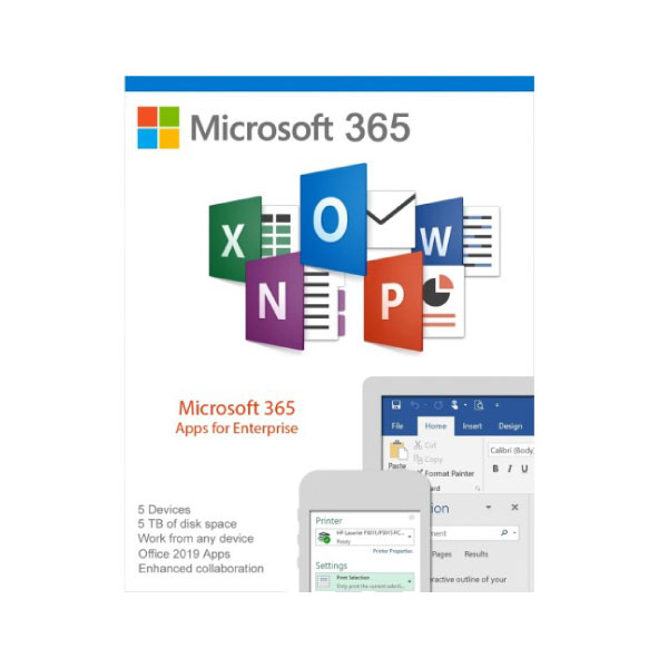 Microsoft 365 Apps for Enterprise (1 Year Subscription)
