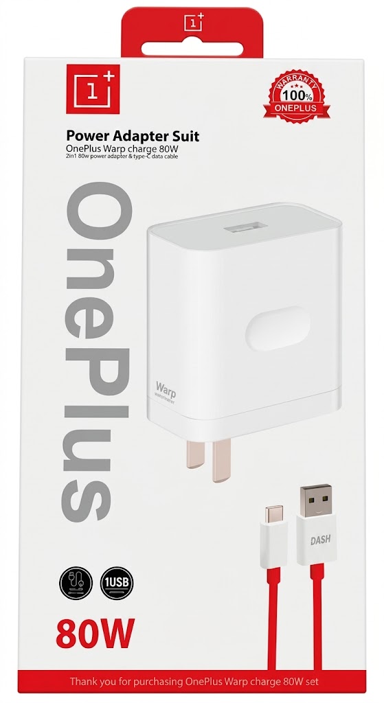 Oneplus 80W High Speed Charger Adapter and Type C Cable - Image 3