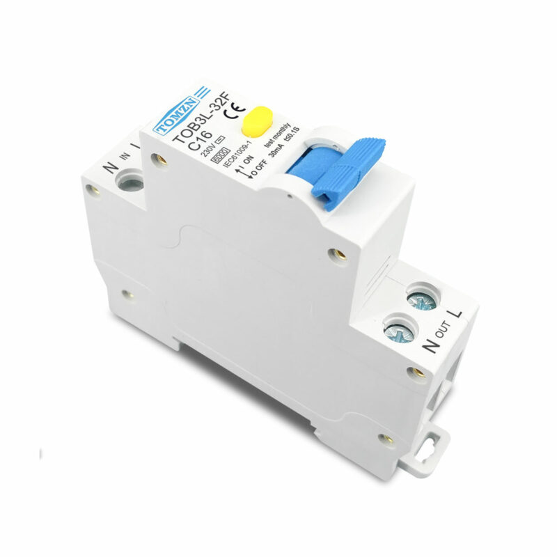 TOMZN TOB3L-32F RCBO 1P+N Residual Current Circuit Breaker – Overload, Short Circuit & Earth Fault Protection - Image 3