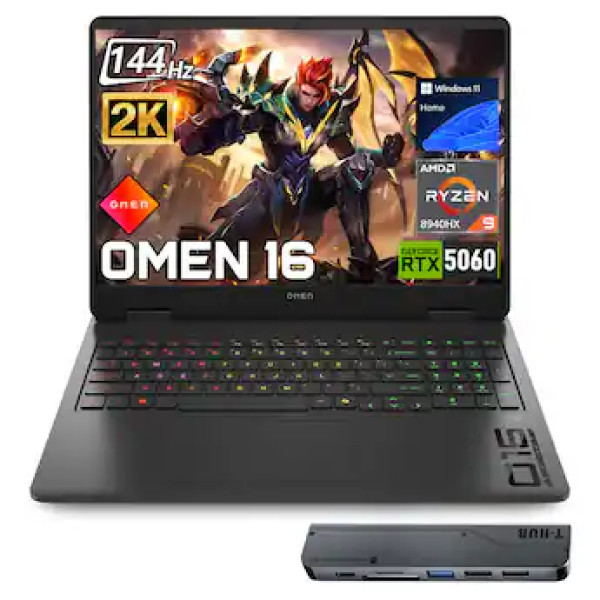 HP Omen 16 AMD Ryzen 9 8940HX 16GB RAM 512GB RTX 5060 8GB Gaming Laptop - Image 3