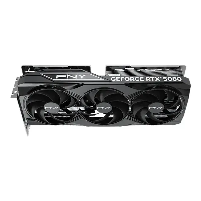 PNY GeForce RTX 5080 16GB GDDR7 Overclocked Triple Fan Graphics Card - Image 4