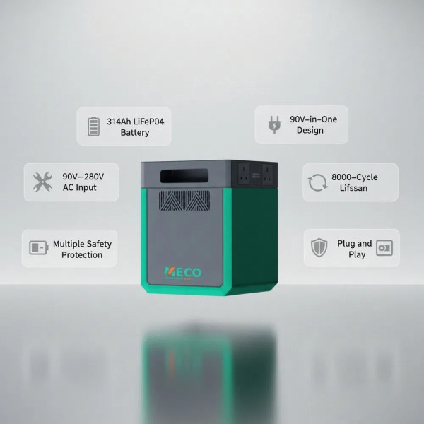 Meco 2kWh Portable Power Station - 1200W - Image 6